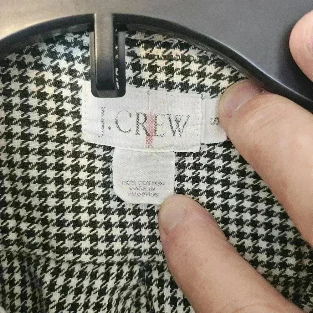 J CREW 100% COTTON BUTTON DOWN SIZE SMALL EUC